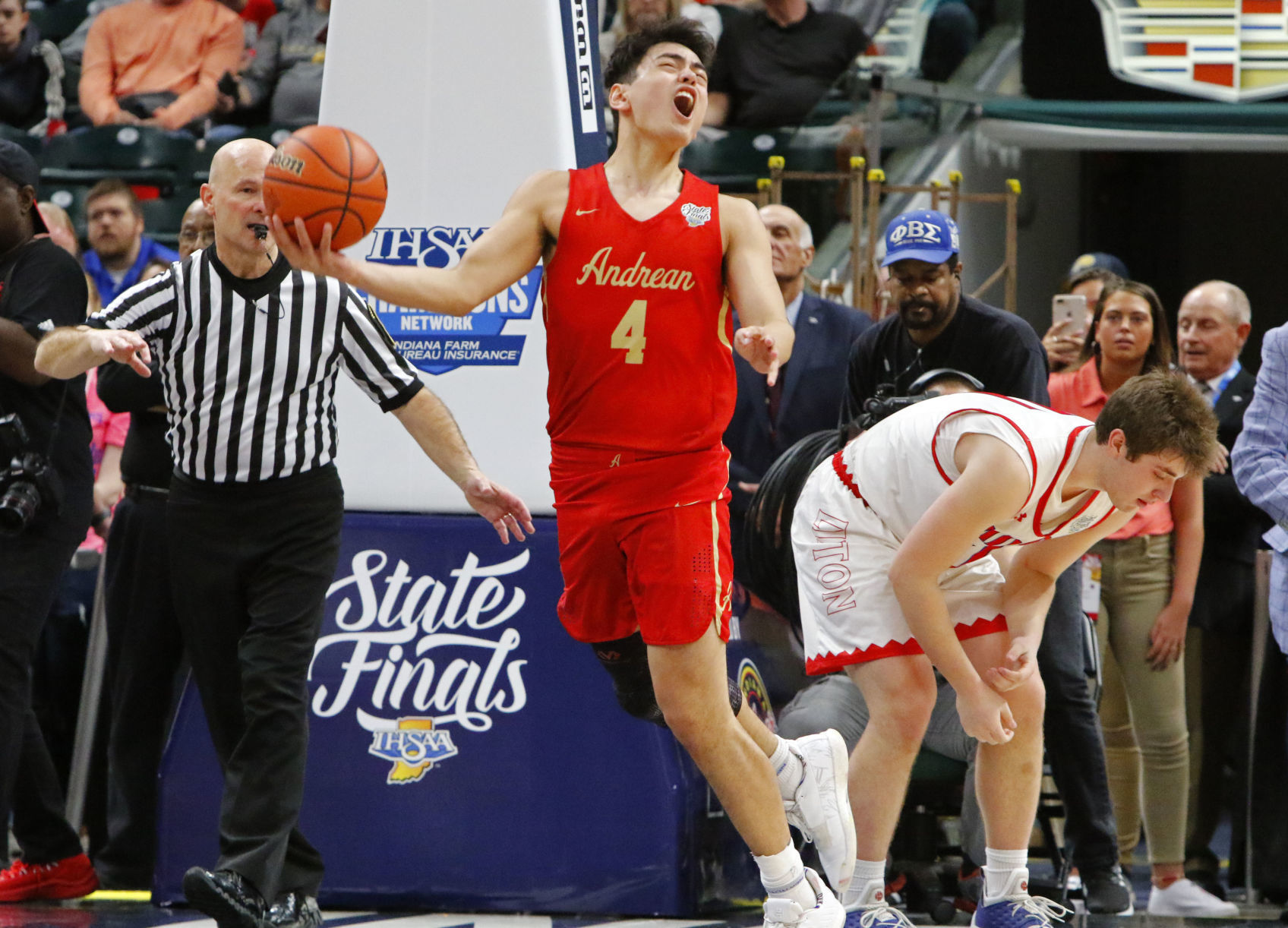 Boys basketball Class 2A state final - Andrean vs. Linton-Stockton